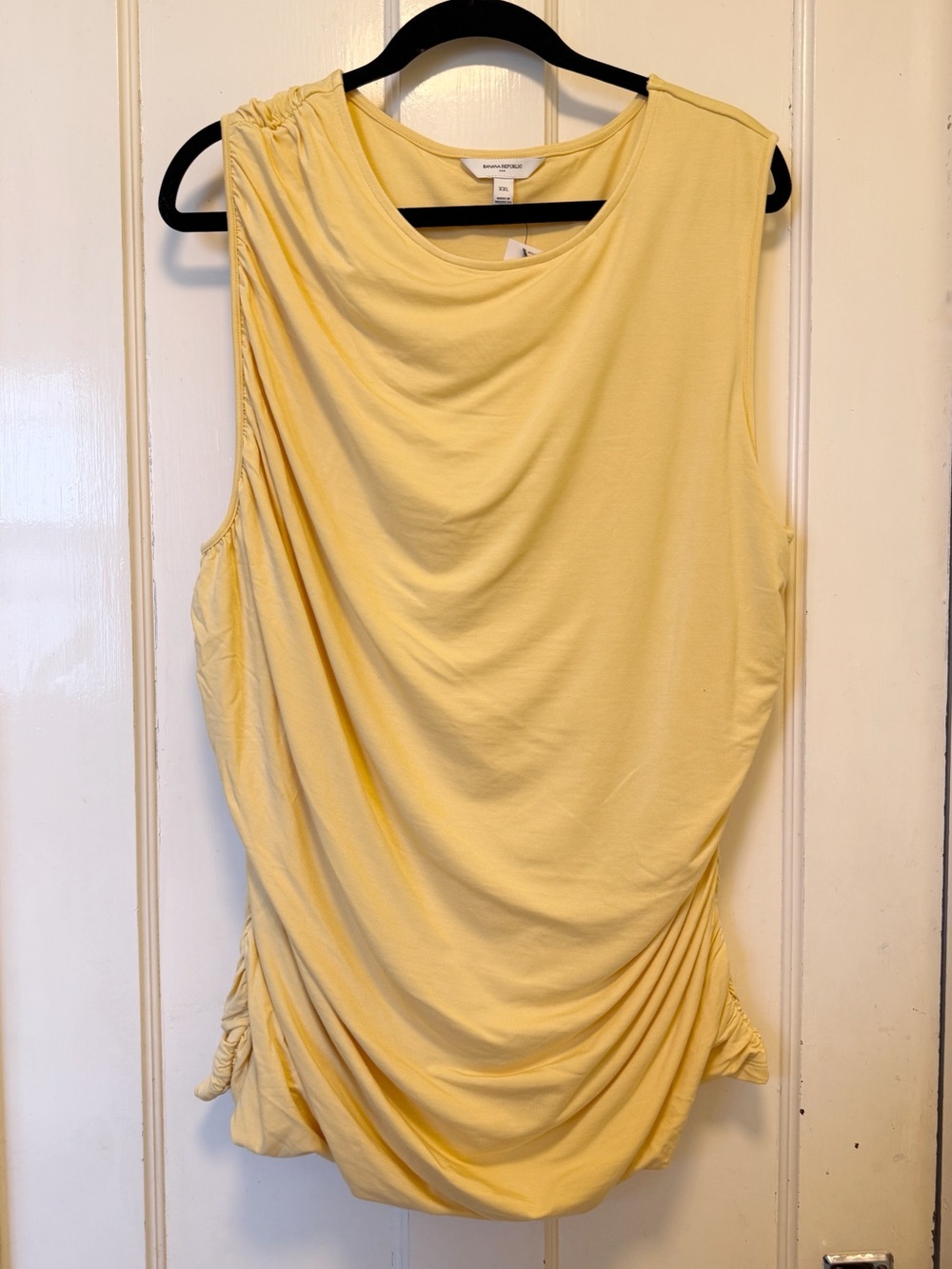 NWT Banana Republic Factory Yellow Stretch Crewneck Top